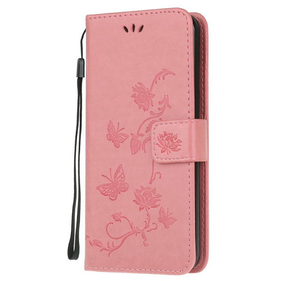 Откидной чехол для Motorola Moto G30 / G10, Butterfly, синий