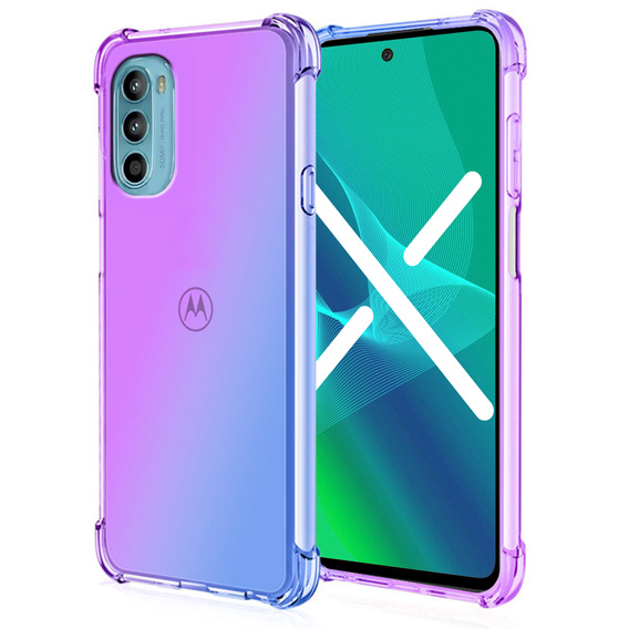 Чехол для Motorola Moto G52 / G82 5G, Gradient Dropproof, синий