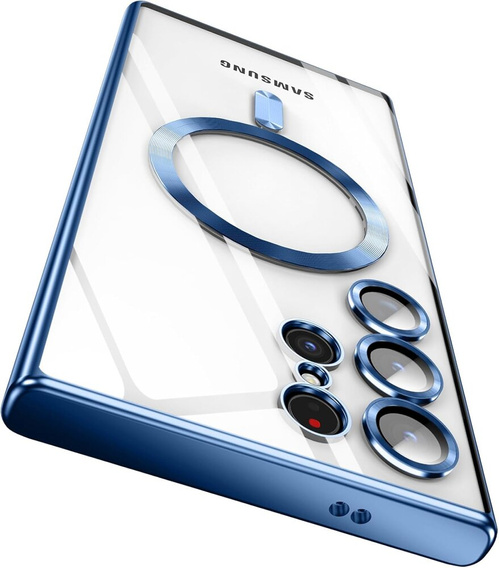 Чoхол до Samsung Galaxy S23 Ultra, MagSafe Hybrid, темно-синій 