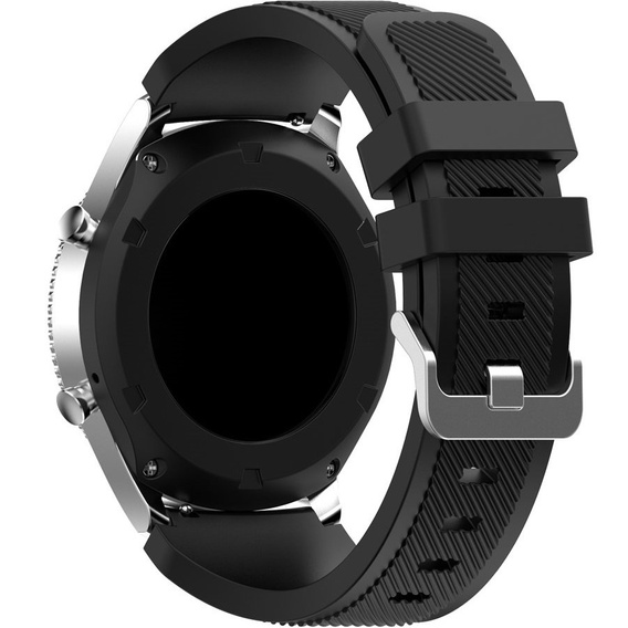 Силиконовый ремешок Twill Texture 22mm, Black