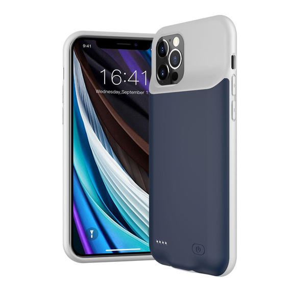 Чехол с батареей 6500mAh до iPhone 12 / 12 Pro, Blue
