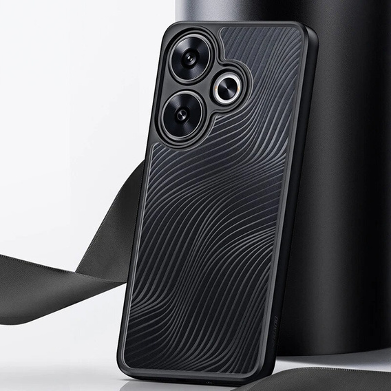 Чохол DuxDucis для Xiaomi Poco F6, Aimo case, прозорий / чорний