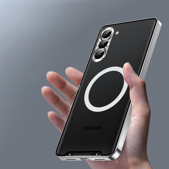 Защитный чехол для камеры Samsung Galaxy S23 Plus, CamShield MagSafe, прозрачный / серебряный
