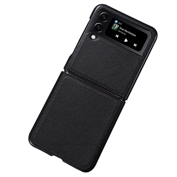 Чохол Litchi Leather для Samsung Galaxy Z Flip 4, Black