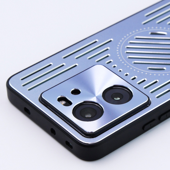 Чехол для Xiaomi 13T / 13T Pro, Metal Shell для MagSafe, синий