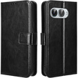 Откидной чехол для T Phone 3 5G, Crazy Horse Wallet, чёрный