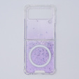 Чехол для Samsung Galaxy Z Flip 4 5G, Блеск, для Magsafe, фиолетовый