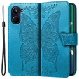 Откидной чехол для Oppo A17, Butterfly, синий