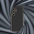 Чoхол до Samsung Galaxy S25 Ultra, GKK Leather, carbon чорний