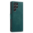 Чехол для Samsung Galaxy S23 Ultra, ERBORD Vintage, бумажник с клапаном, зелёный
