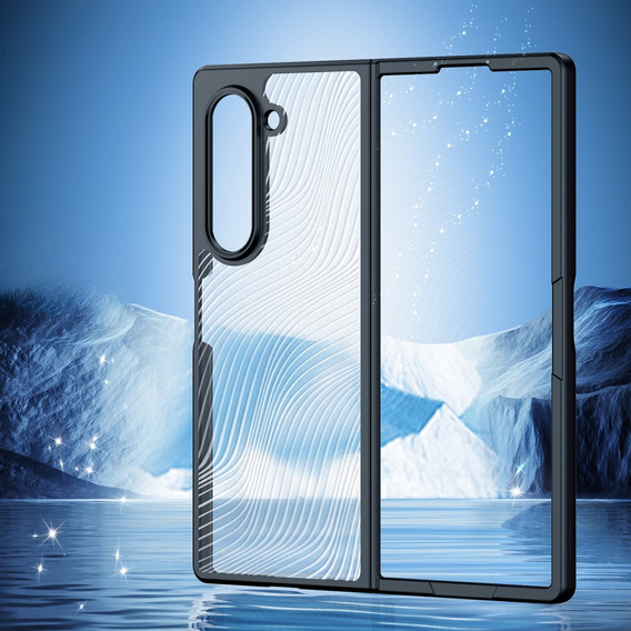 Чохол DuxDucis для Samsung Galaxy Z Fold6 5G, Aimo case, прозорий / чорний