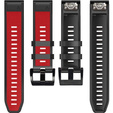 Силиконовый ремешок для Garmin Fenix 5/6/7 Forerunner 945/935, Red / Black