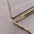 Магнитный чехол с двойным стеклом MagSafe для Samsung Galaxy S22 Ultra, золотой