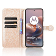 Чохол-фліп для Motorola Moto G86 5G, Wallet Rhombus, золотий