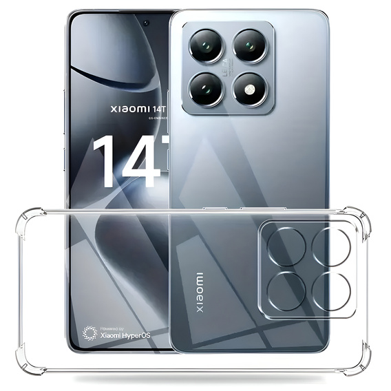 Чoхол до Xiaomi 14T Pro, Dropproof, прозорий