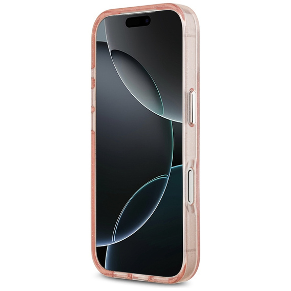 Чехол Karl Lagerfeld IML Glitter Karl & Choupette Heads Logo MagSafe для iPhone 17 Pro