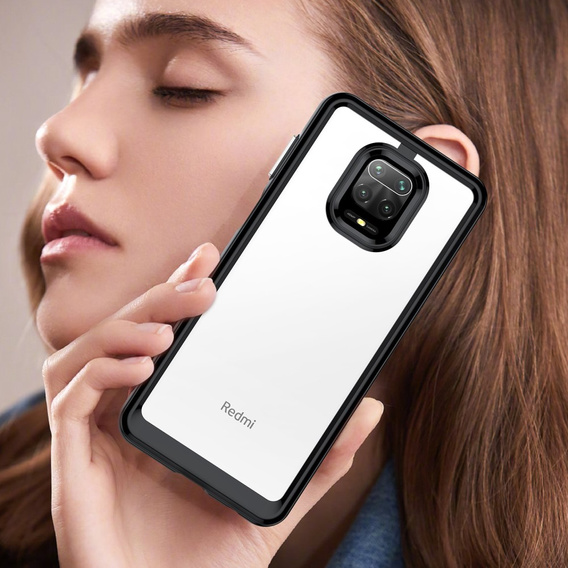 Чoхол до Xiaomi Redmi Note 9S / 9 Pro / 9 Pro Max, Fusion Hybrid, прозорий / чорний