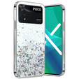 Чoхол до Xiaomi Poco M4 Pro 4G, Glittery, сріблястий