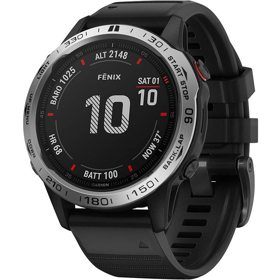 Накладка на безель для Garmin Fenix 6 / 6 Pro / 6 Sapphire,  Silver/Black