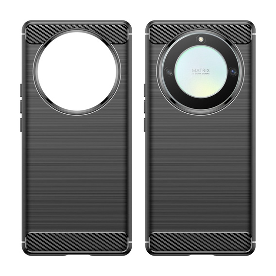 Чехол до Honor Magic 5 Lite, Carbon, чёрный