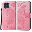 Чохол-книжка для Samsung Galaxy M53 5G, Butterfly, рожевий