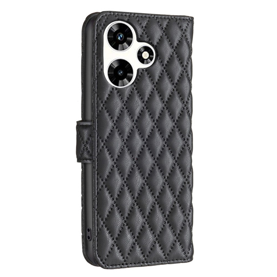 Откидной чехол для Infinix Hot 30, Wallet, BINFEN COLOR, чёрный