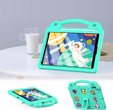 Детский чехол для iPad 10.2" 2021/2020/2019 (9/8/7 gen.) / Air 10.5" 2019 (3 gen.), Cute Patterns, с подставкой, зелёный