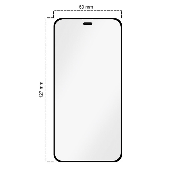 2x Закаленное стекло для iPhone 12 Mini, ERBORD Easy App Full Screen Protector