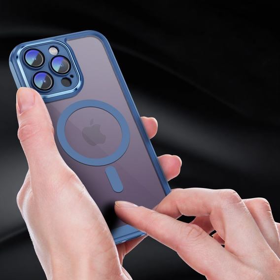 Чехол для iPhone 15 Pro, ERBORD Impact Guard, MagSafe, синий