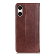 Чохол-фліп для Sony Xperia 10 VI, Split Leather, коричневий