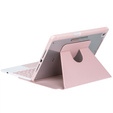 Чехол клавиатура для iPad 11" 2025 A16 (11 gen.) / iPad 10.9" 2022 (10 gen.), Rotary 360° Leather, розовый rose gold