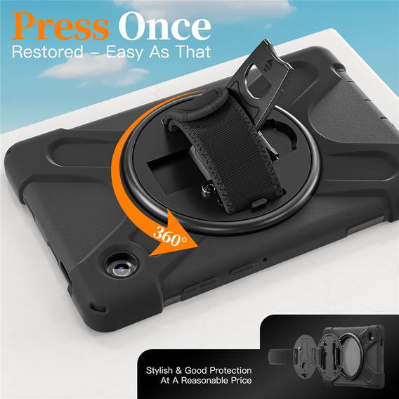 Броньований чохол з підставкою та ременем через плече для Samsung Galaxy Tab A11