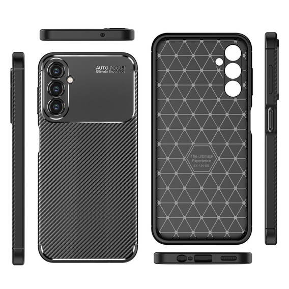 Чoхол до Samsung Galaxy A14 4G/5G, Carbon Gel, чорний