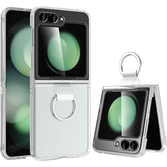 Чехол-держатель Ring Holder для Samsung Galaxy Z Flip5 5G, прозрачный