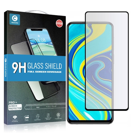 Mocolo Full Glue закаленное стекло для Xiaomi Redmi Note 9S / 9 Pro / 9 Pro Max, чёрная рама