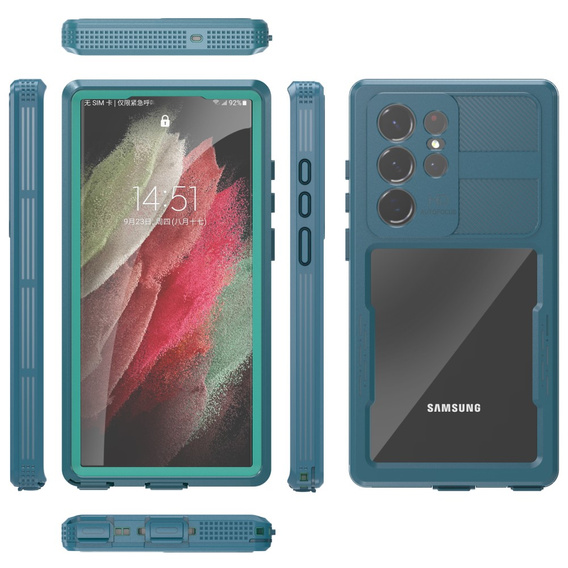 Водонепроникний чохол IP68 для Samsung Galaxy S23 Ultra, зелений