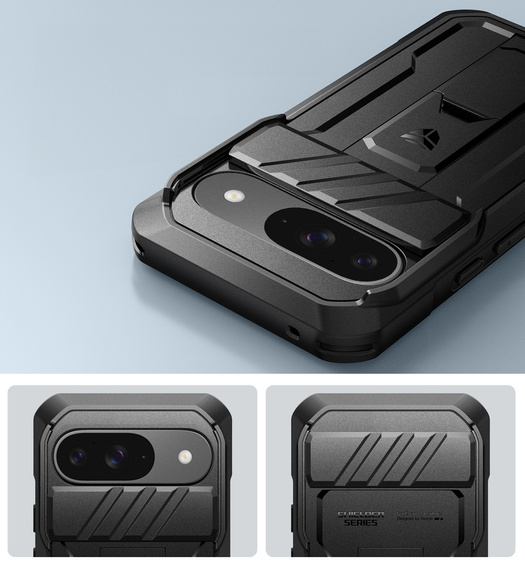 Броньований чохол для Google Pixel 9, Dexnor Full Body (Two Frames), чорний