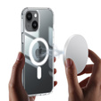 Чохол для iPhone 15 ERBORD CrystalMag, прозорий