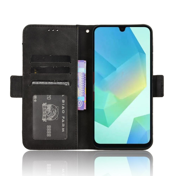 Откидной чехол для Samsung Galaxy A16, Card Slot, чёрный