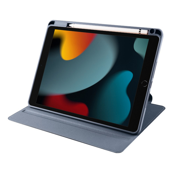 Чехол для iPad 10.2" 2021/2020/2019 (9/8/7 gen.), с местом для стилуса, поворачивающийся на 360°, фиолетовый