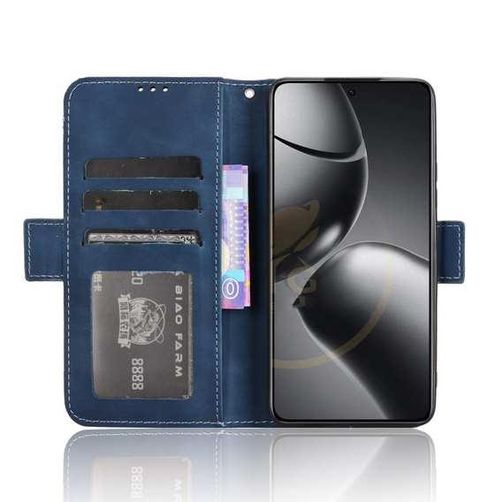 Футляр з клапаном для Xiaomi 14T, Card Slot, темно-синій