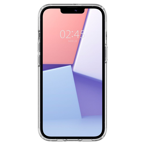 Чехол MagSafe Spigen для iPhone 13 Mini, Ultra Hybrid, белый + 9H закаленное стекло
