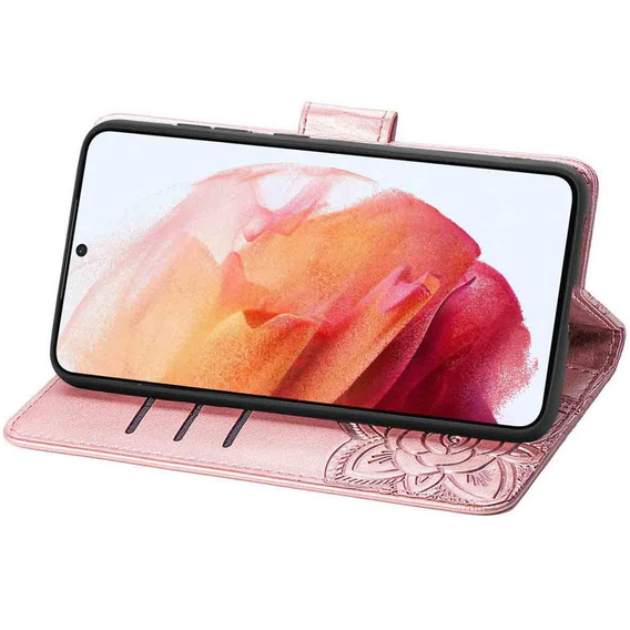 Чохол-книжка для Realme 12 Pro 5G / 12 Pro+ 5G, Butterfly, рожевий rose gold