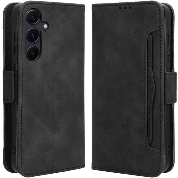 Футляр з клапаном для Samsung Galaxy A55 5G, Card Slot, чорний