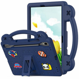 Детский чехол для Samsung Galaxy Tab S10 Lite / S10 FE / S9 FE, Cute Patterns, с подставкой, тёмно-синий