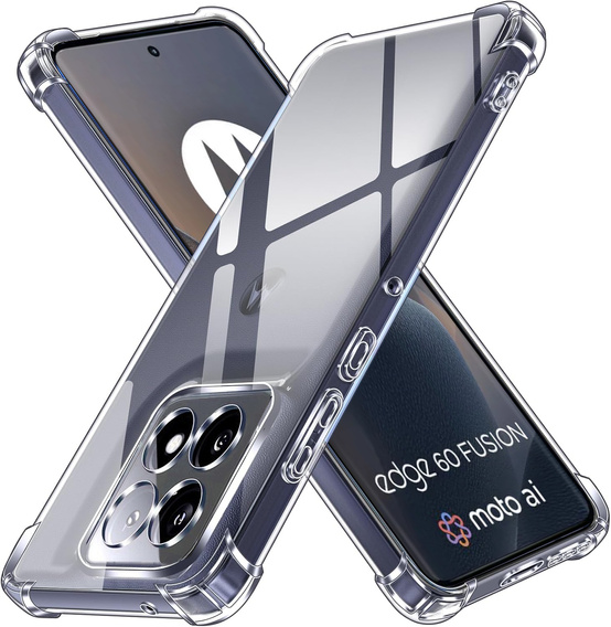 Чехол до Motorola Edge 60 / 60 Fusion, Dropproof, прозрачный