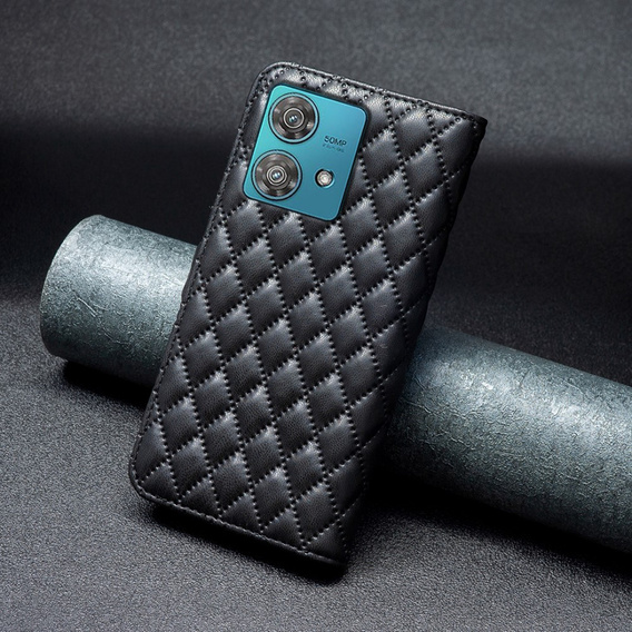 Откидной чехол для Motorola Edge 40 Neo, Wallet, BINFEN COLOR, чёрный