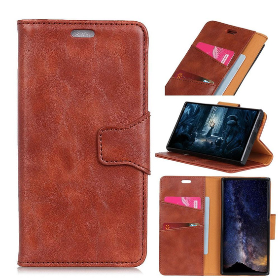 Чохол-книжка для Huawei P30 Pro, Split Leather Wallet, коричневий