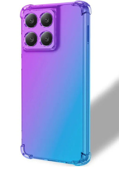 Чехол для Motorola Edge 60 / 60 Fusion, Gradient Dropproof, Фиолетовый / синий