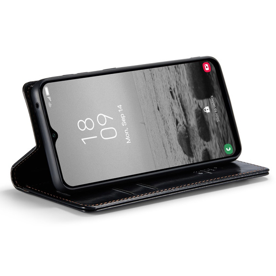 Флип-кейс CASEME для Samsung Galaxy A34 5G, Waxy Textured, чёрный